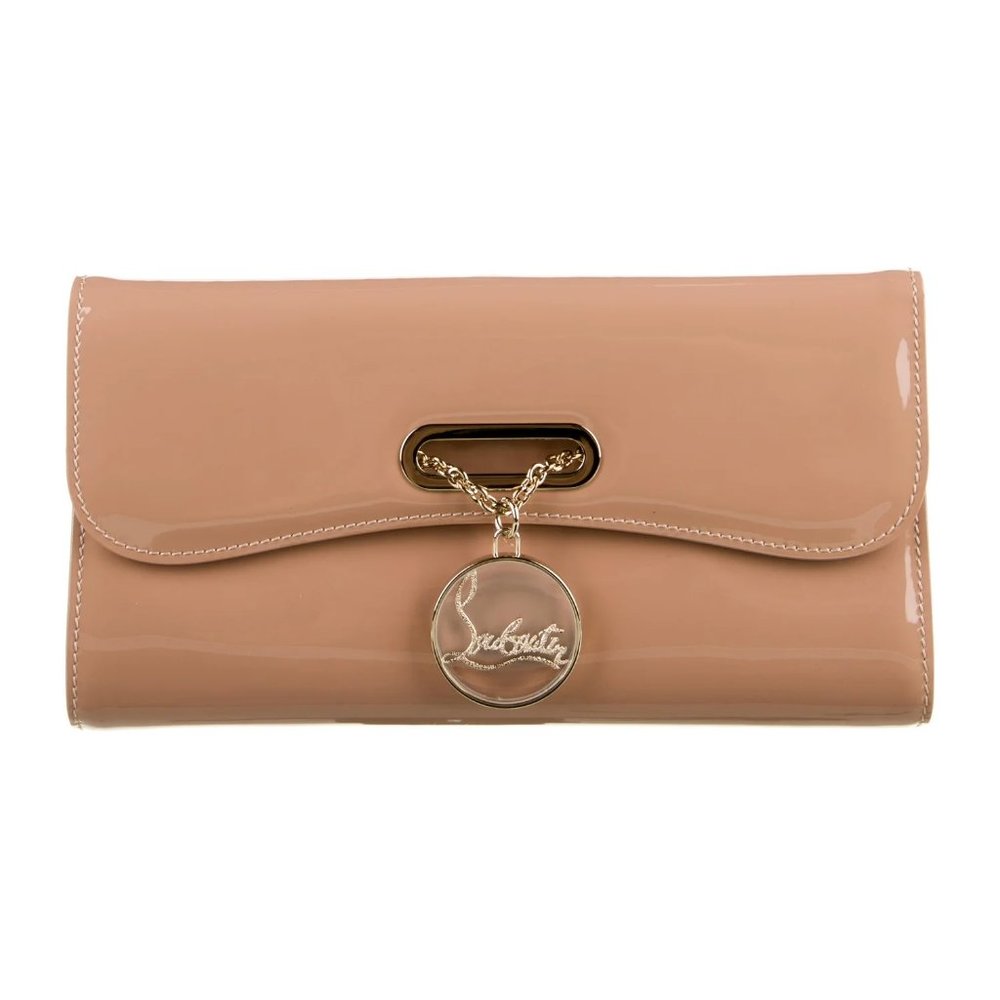 CHRISTIAN LOUBOUTIN Patent Leather Riviera Clutch